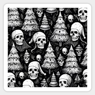 Black Christmas pattern Sticker